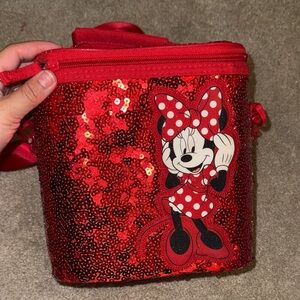 Disney Red Sequin Minnie Mouse lunch Bag